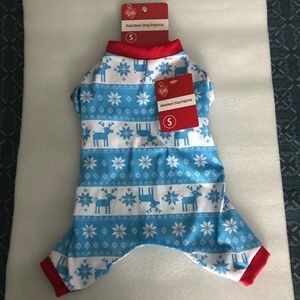 Pet Central Reindeer Dog Pajama NEW Size S-10”/25.40cm